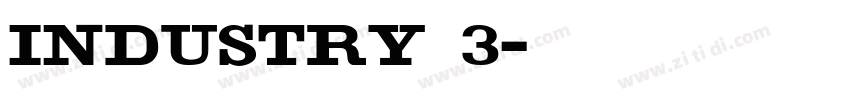 Industry 3字体转换